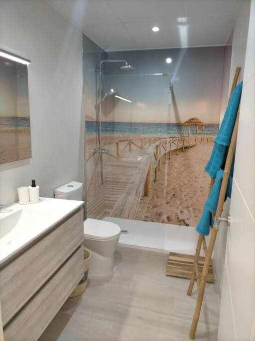 Acogedor En La Playa De Apartamento